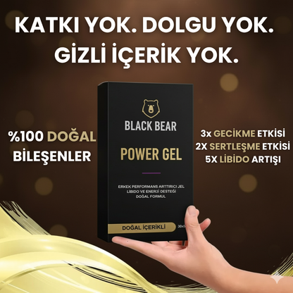 Black Bear Doğal Testosteron ve Performans Arttırıcı Jel